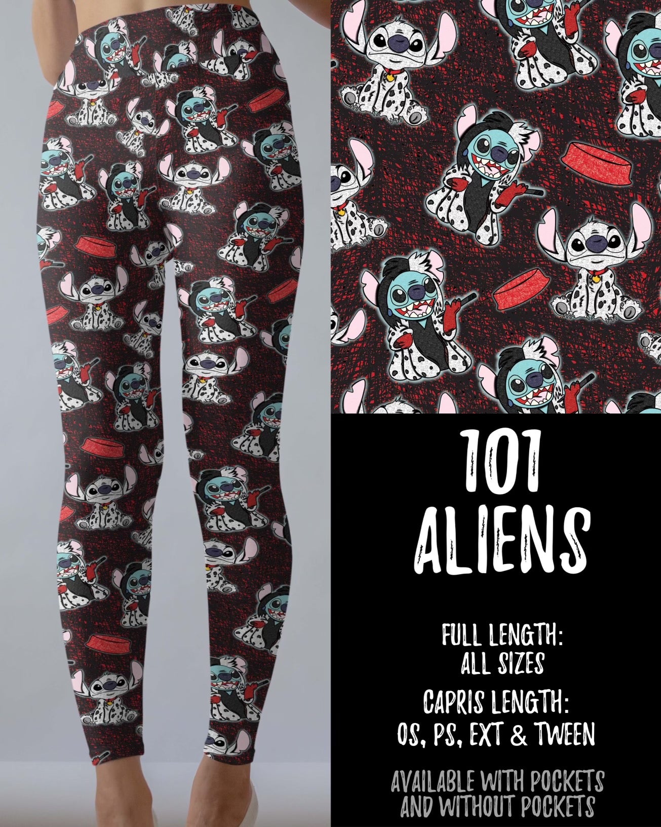 101 A Leggings with and without Pockets