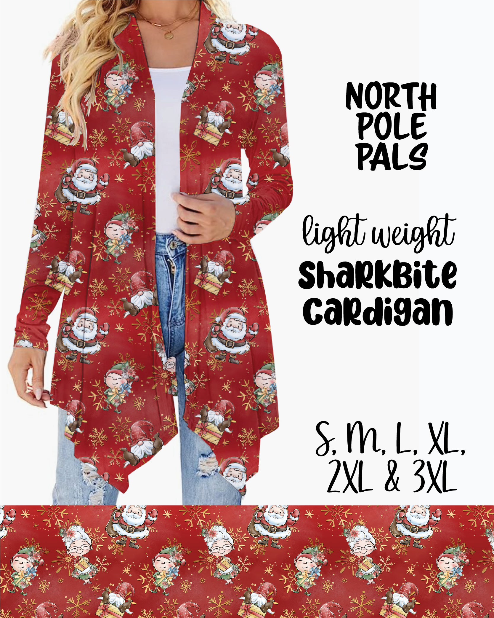 North Pole Pals Cardigan Preorder 0927