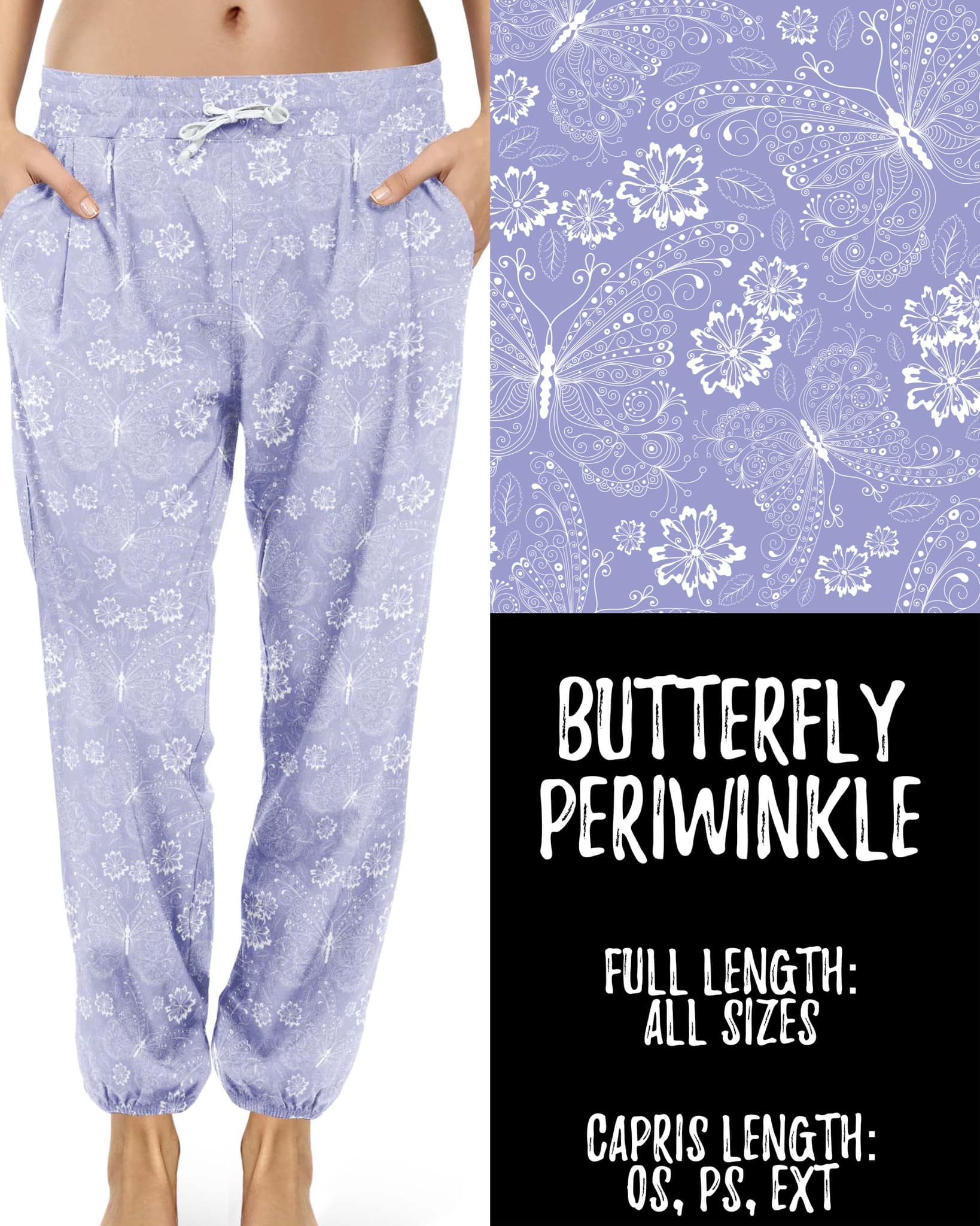 Butterfly Periwinkle Jogger