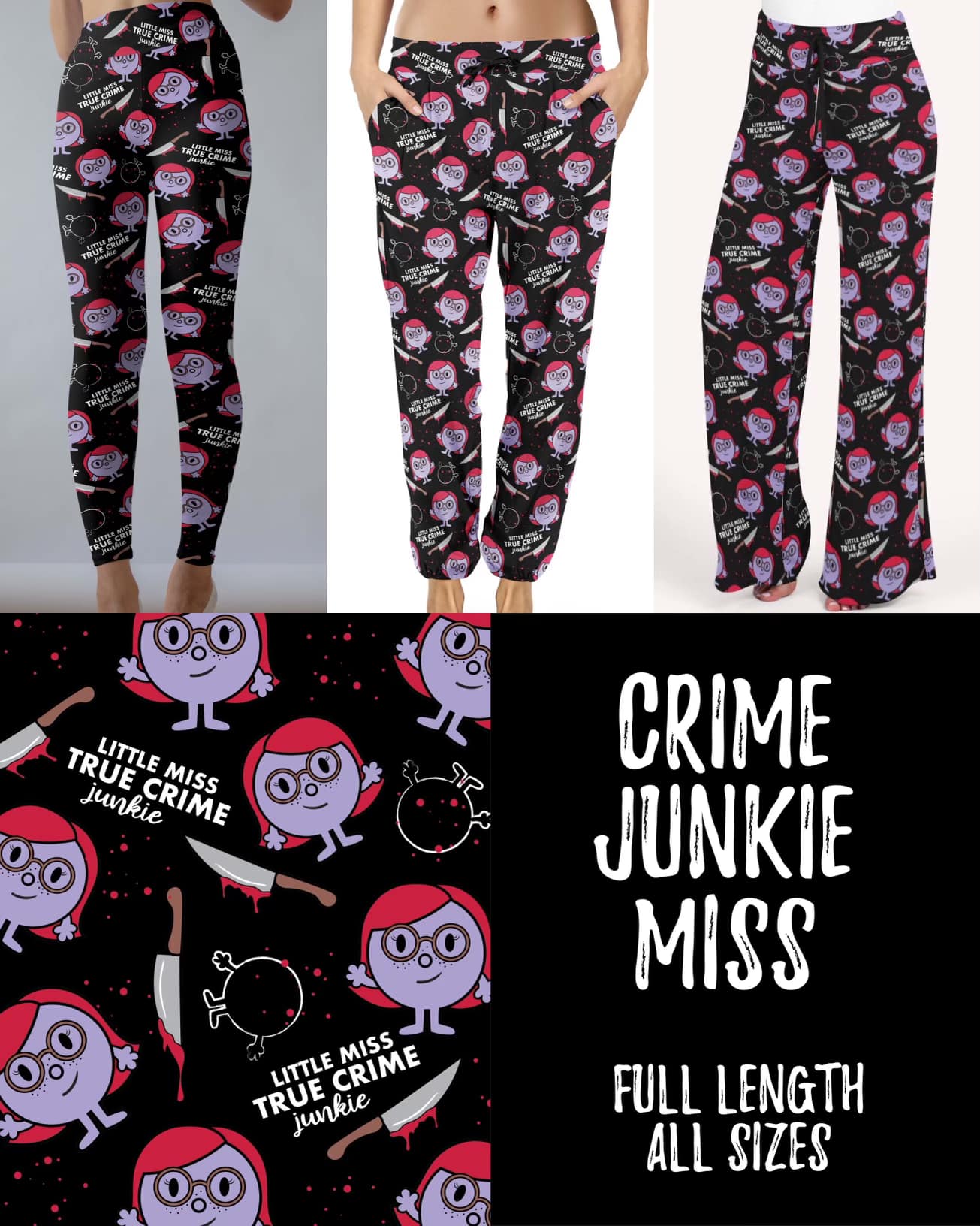 Crime Junkie Miss Lounge Pants and Cropped Lounge