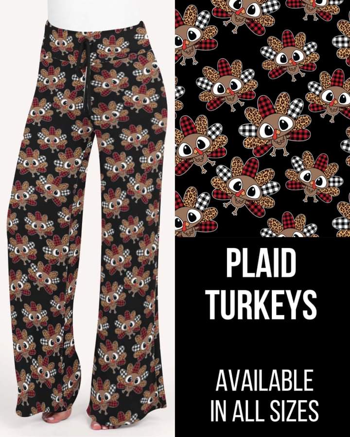 Plaid Turkeys Lounge Pants