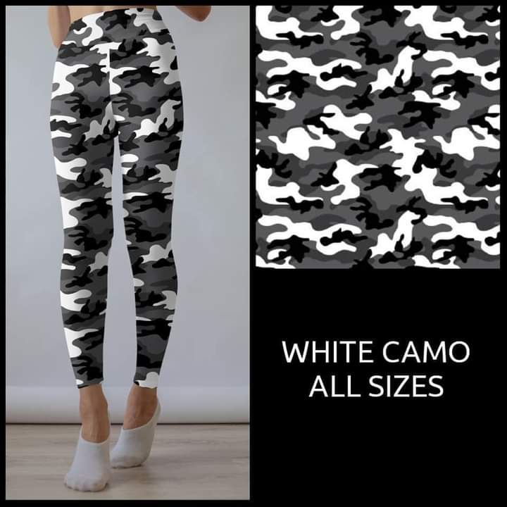 White Camo Leggings