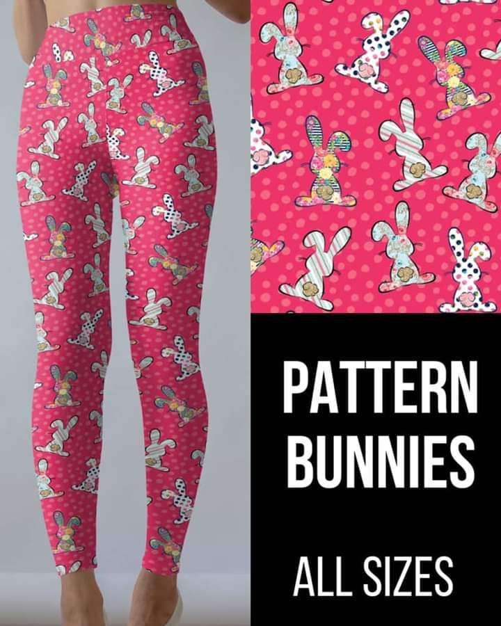 Pattern Bunnies Leggings