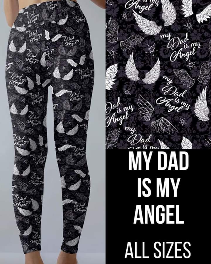 Dad is my Angel Leggings