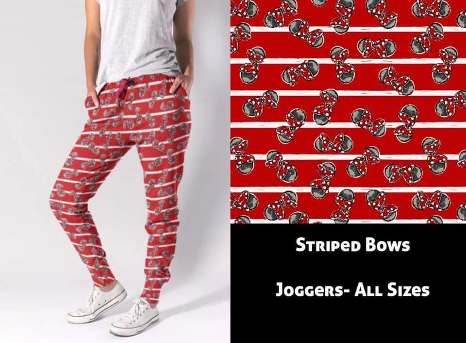 Striped Bows Joggers