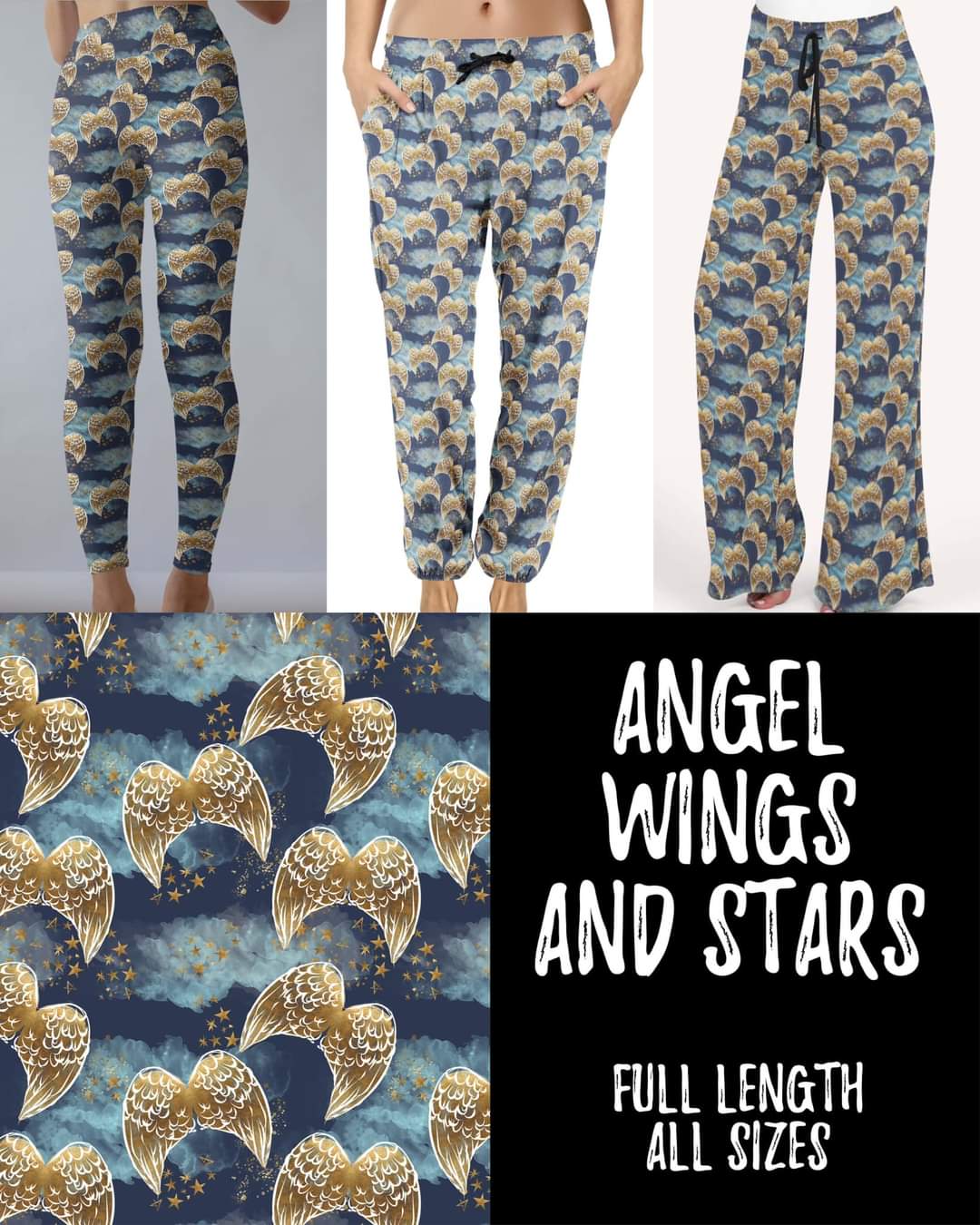 Angel wings and stars