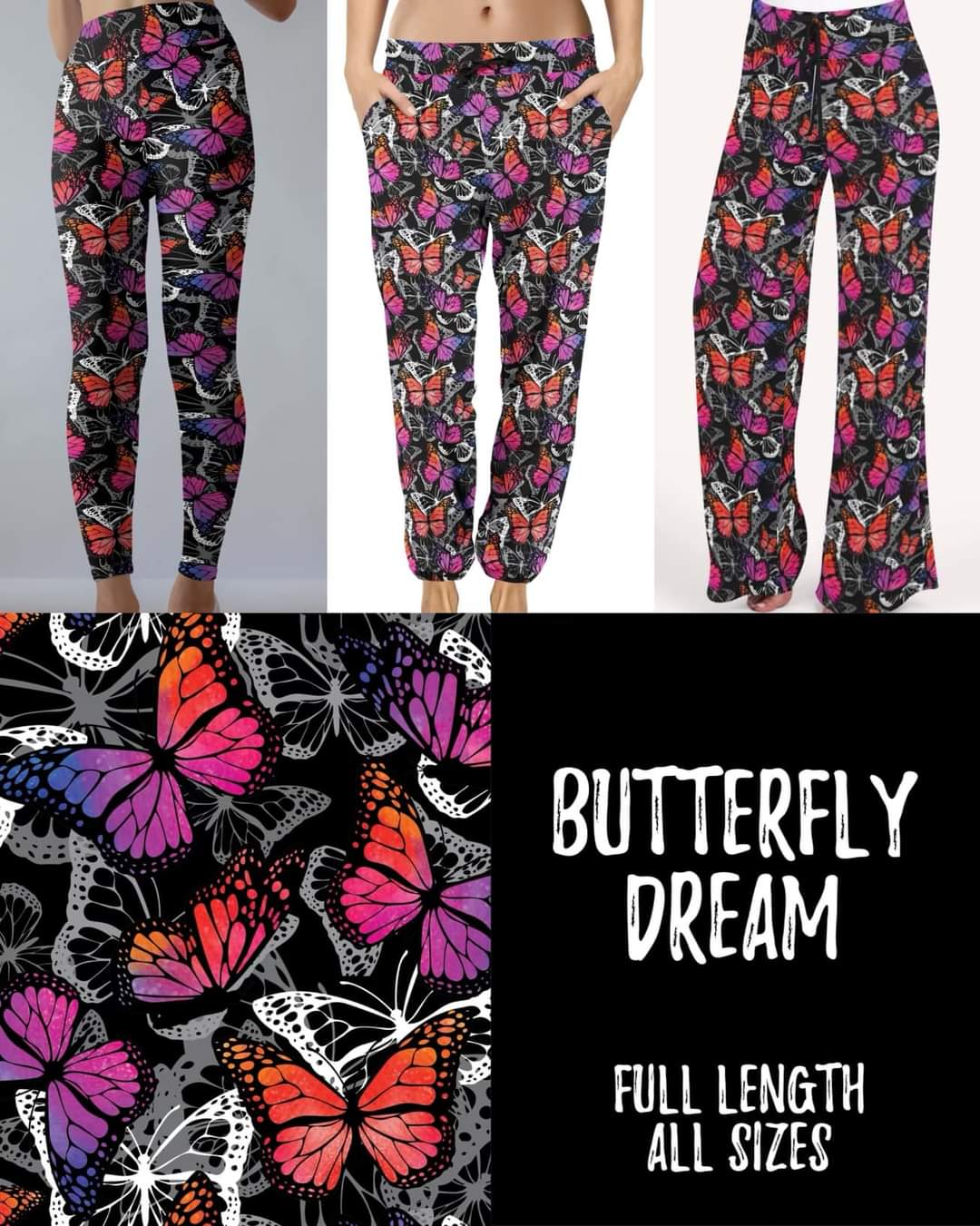 Butterfly Dream Leggings with Pockets