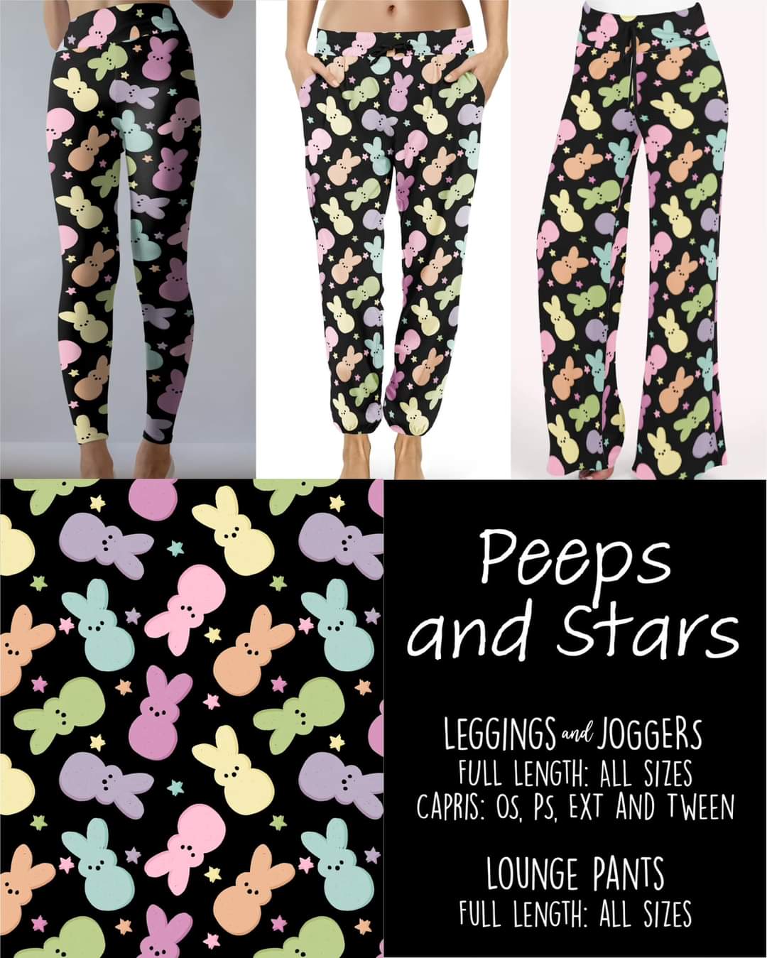 Peeps and Stars Leggings