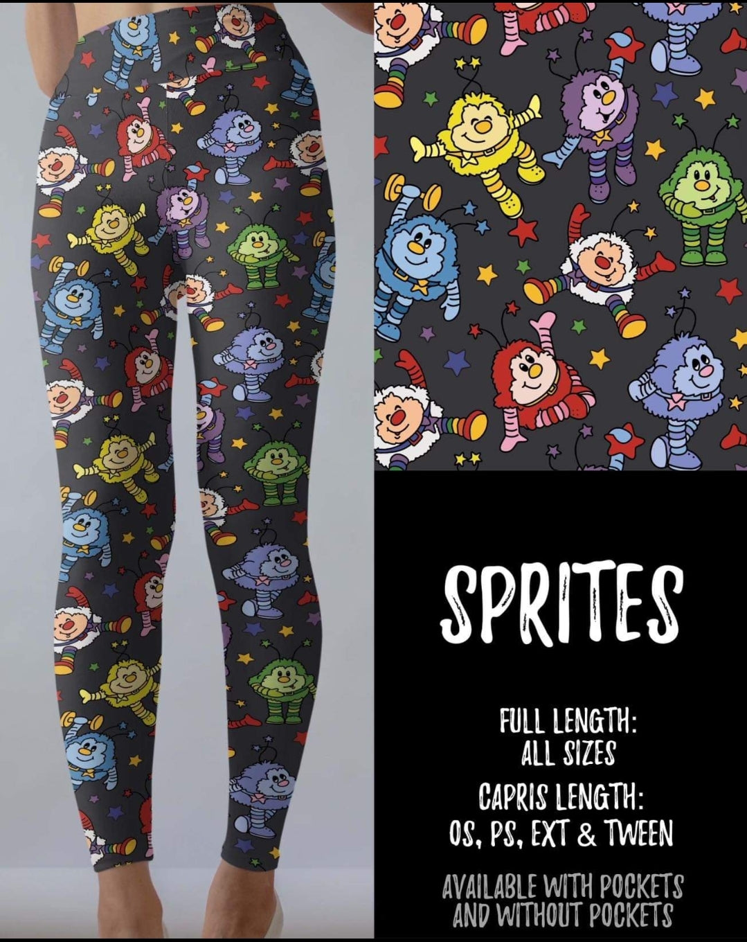 Sprites Leggings with or without Pockets