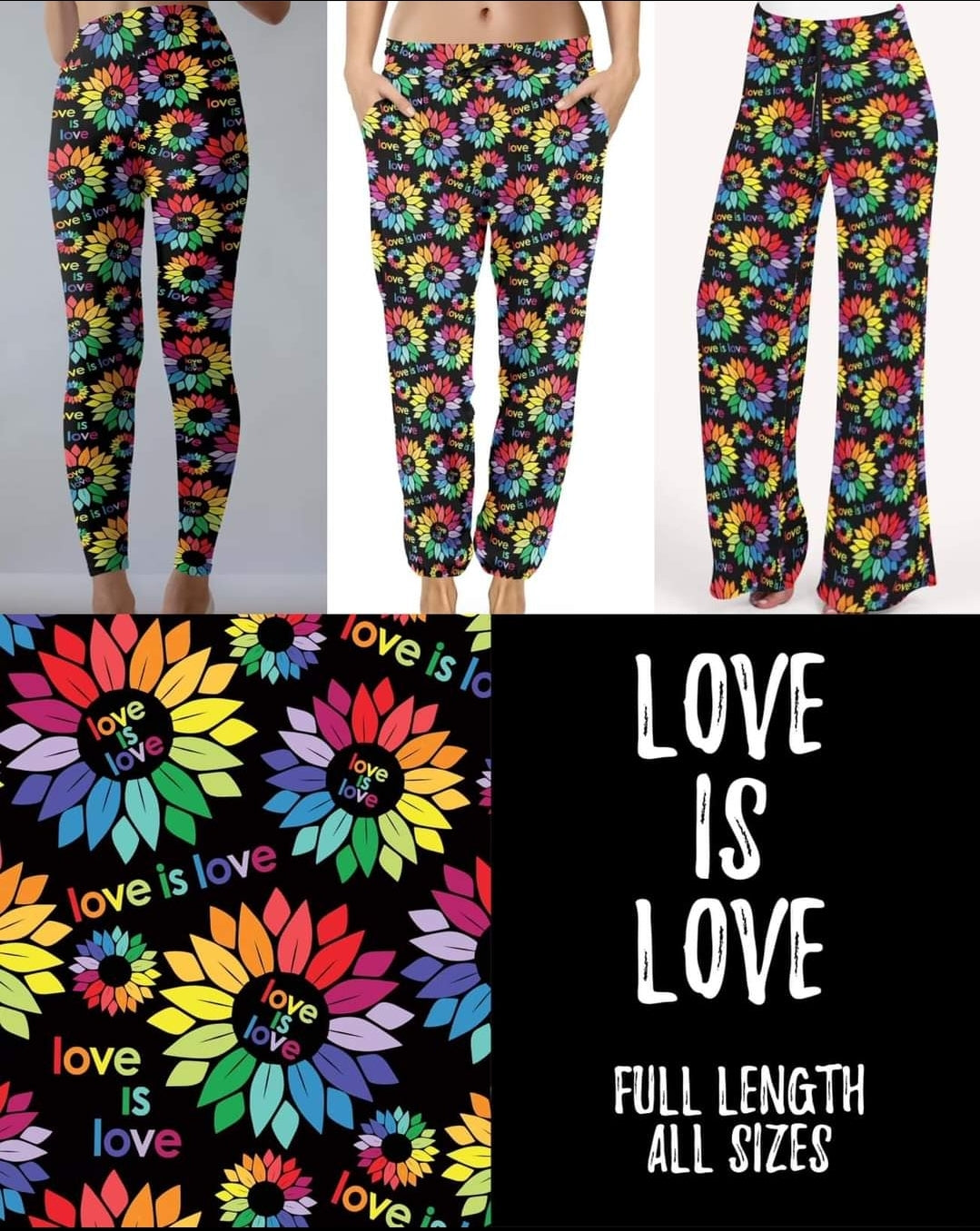 Love is love leggings, joggers and lounge pants