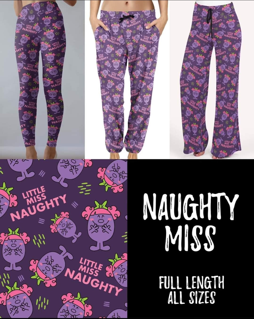 Naughty Miss Leggings with Pockets
