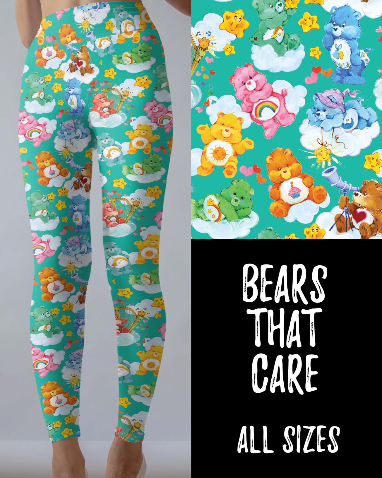 Bears That Care Leggings without Pockets