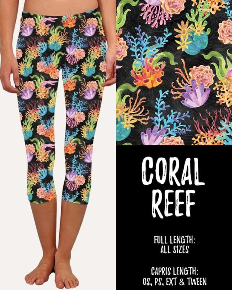 Coral Reef Leggings (Full and Capri)