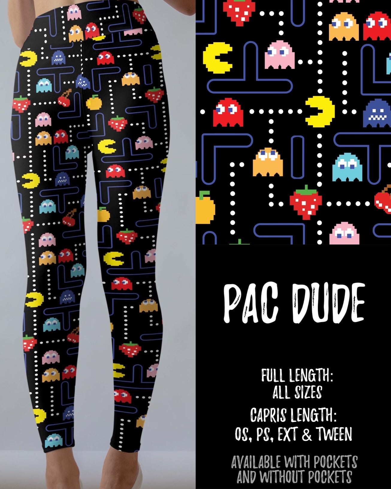 Pac Dude Capri Leggings with Pockets