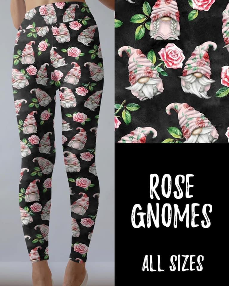 Rose Gnomes Leggings without Pockets