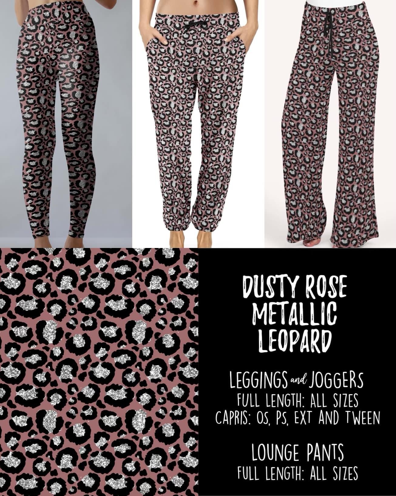 Dusty Rose Metallic Leopard