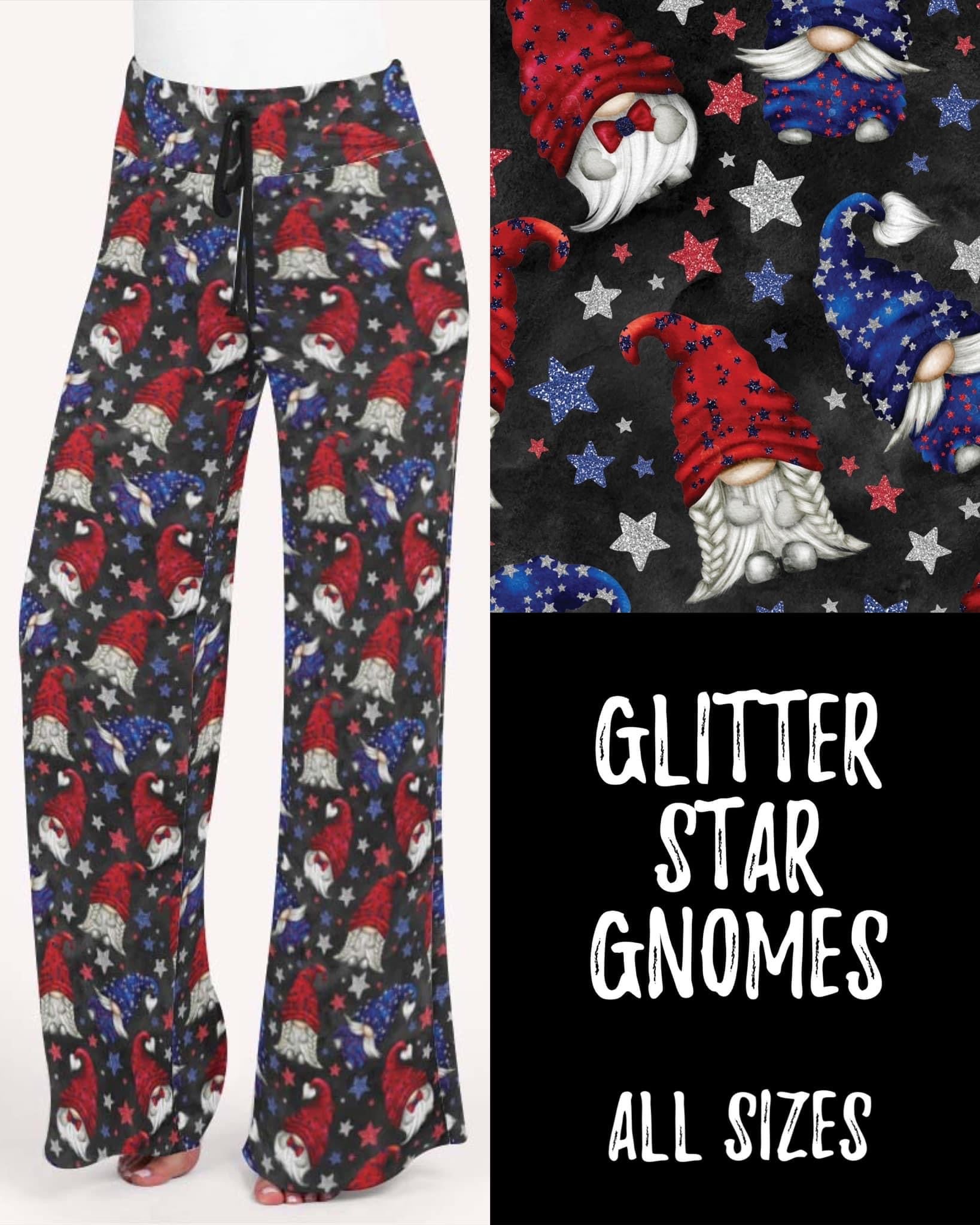 Glitter Star Gnomes leggings, capris and lounge pants
