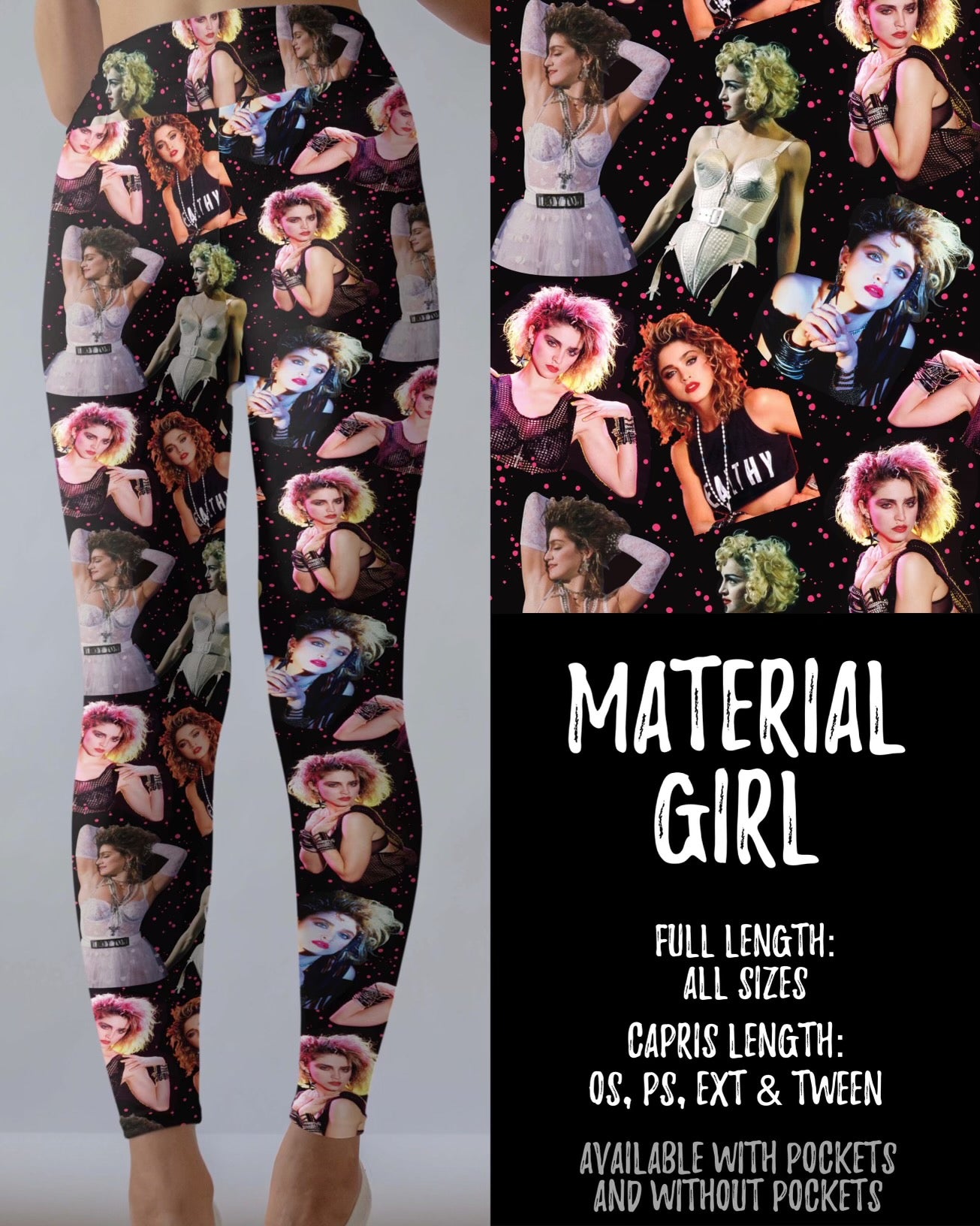 Material Girls Leggings with and without Pockets
