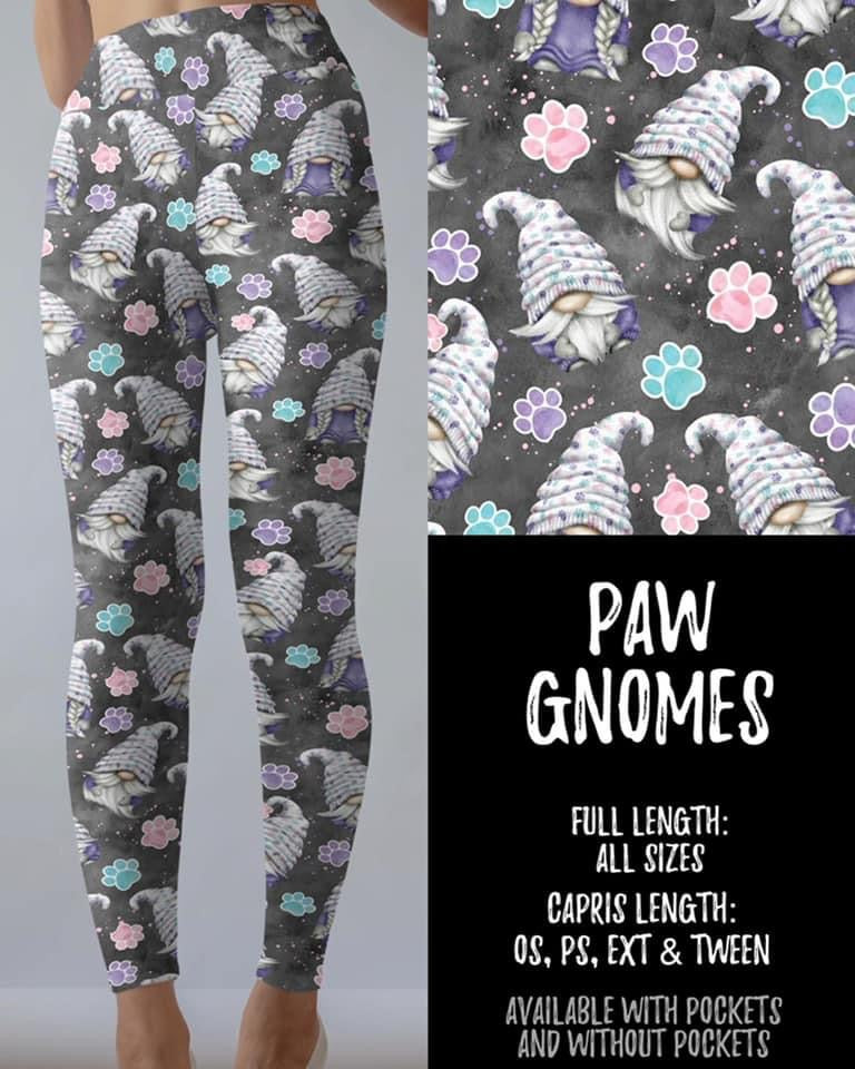Paw Gnomes Leggings with and without Pockets